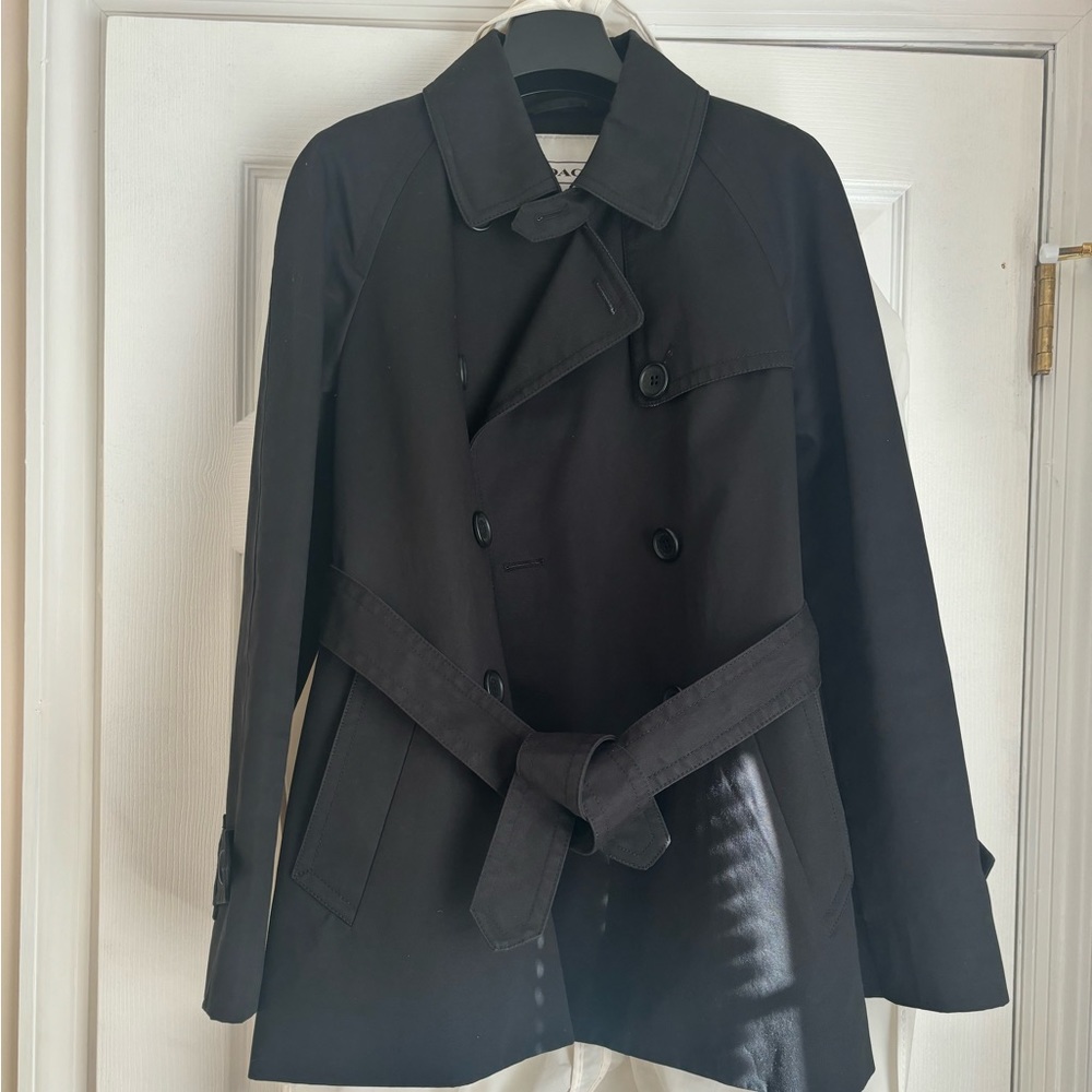 Coach shirt trench coat.